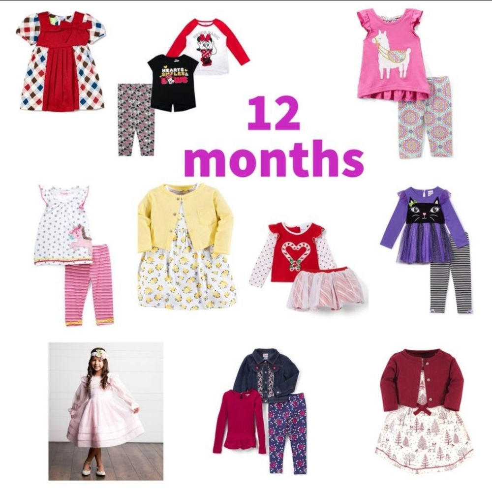 Lot of NWT 12 months girls clothes